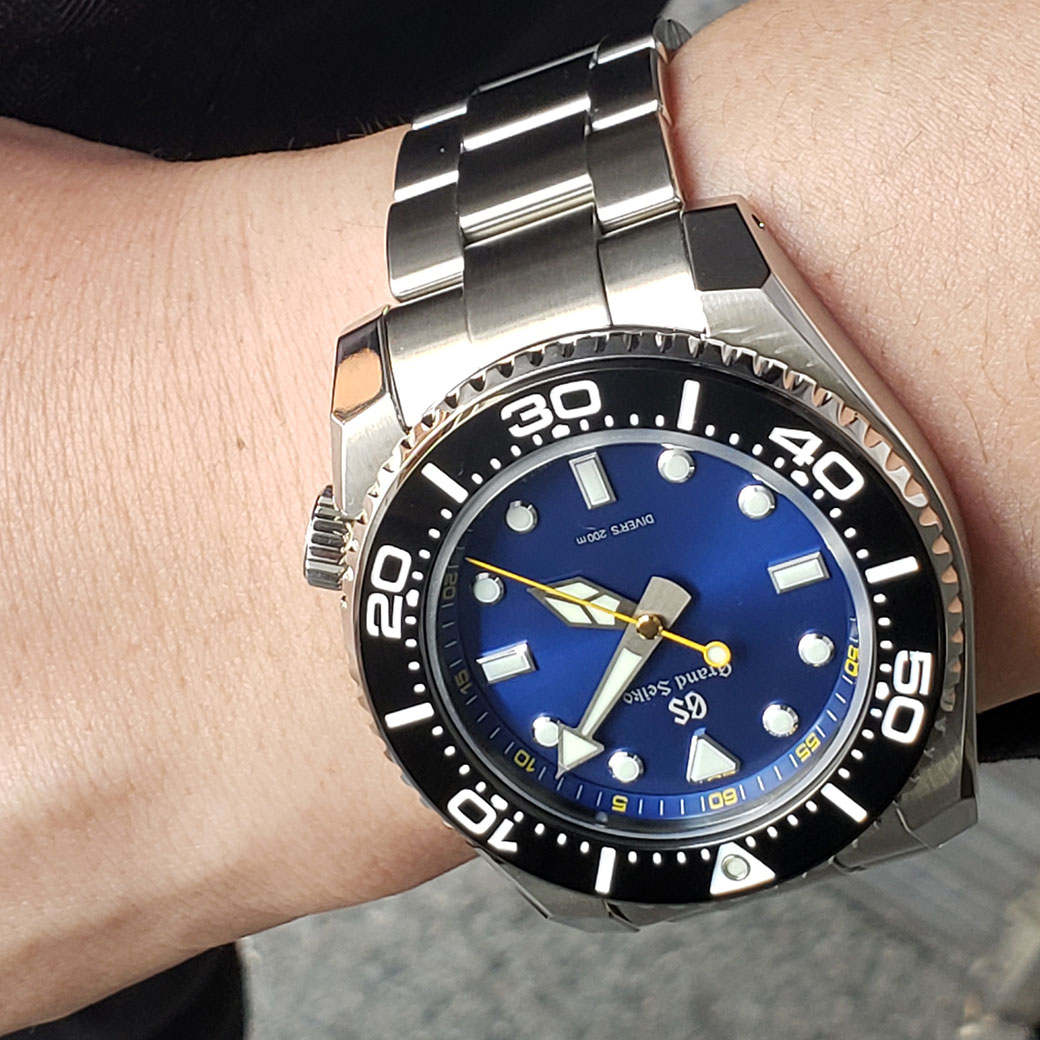 グランド セイコー GRAND SEIKO 腕時計 メンズ SBGX337 スポーツコレクション タフGS クオーツ ダイバーズ 200m SPORT COLLECTION ToughGS クオーツDIVER'S200m クオーツ（9F61） ブルーxシルバー アナログ表示