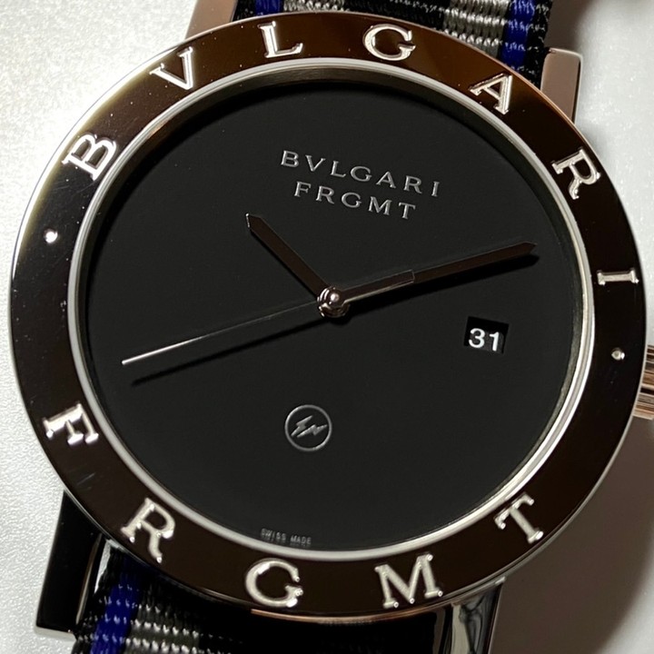 SALE 藤原ヒロシコラボ BVLGARI ブルガリ  ブルガリブルガリ フラグメント  103570  メンズ 腕時計